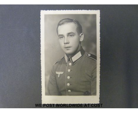 A WWII German Army photo album, including German troops, aircraft, Russian Front and visiting bullring during Spanish Civil W