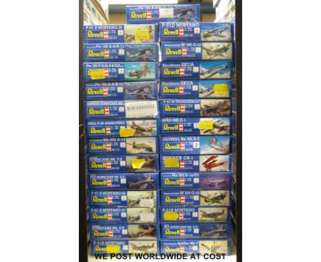 Twenty-seven Revell 1:72 scale model aircraft kits, all in original boxes