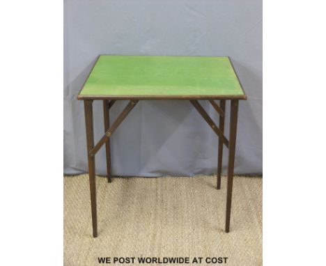 A folding card or similar occasional table