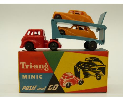 Tri-ang Minic Push and Go model Car Transporter, in original box 