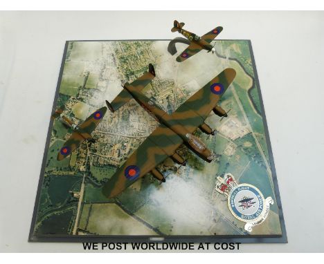 Corgi Battle of Britain Memorial Flight 1:144 scale diecast model Avro Lancaster, Spitfire and Hurricane set, in original dis