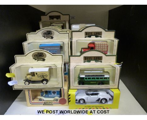 Forty-seven Corgi, Vanguards, Maisto, Lledo and other diecast model vehicles including Eddie Stobart, all in original boxes. 