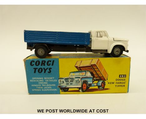 Corgi Toys diecast model Dodge 'Kew Fargo' Tipper, 483, in original box. 