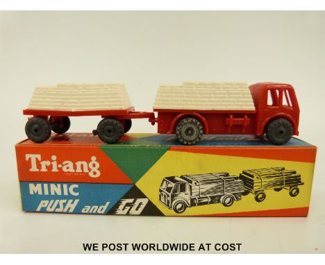 Tri-ang Minic Push and Go model Cement Lorry and Trailer 