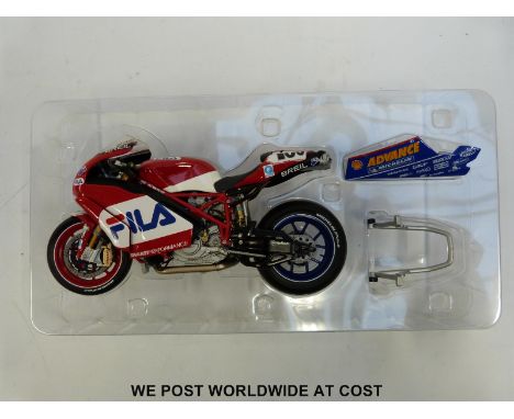 Minichamps 1:12 scale diecast model Ducati 999R F03 WSB superbike 2003, in original box. 