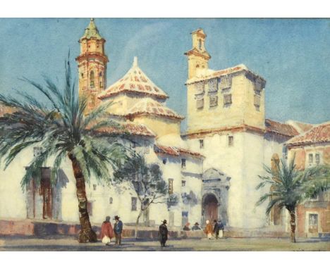 Albert Moulton Foweraker RWS (1873-1942) Antequera, signed lower right, watercolour, 25 x 35 cm, frame 46 x 56 cm
Provenance: