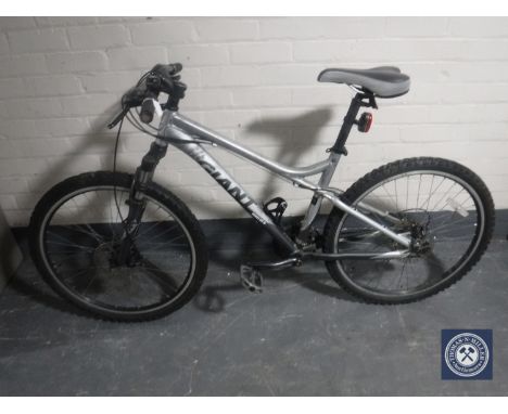A lady's Giant Boulder front-suspension mountain bike