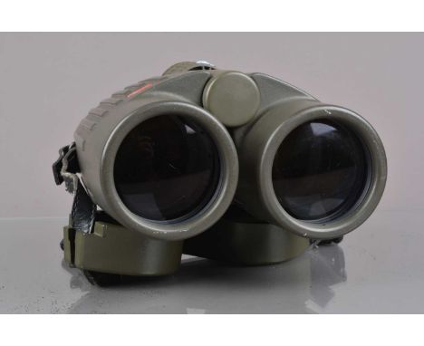 A Pair of Leica 10x42 BA Binoculars, body G, light wear, elements G-VG, with rear cap and strap