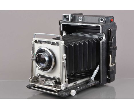A Graflex Crown Graphic Press Camera, serial no 914592, body G-VG, some light wear, bellows G-VG, rangefinder working, with S