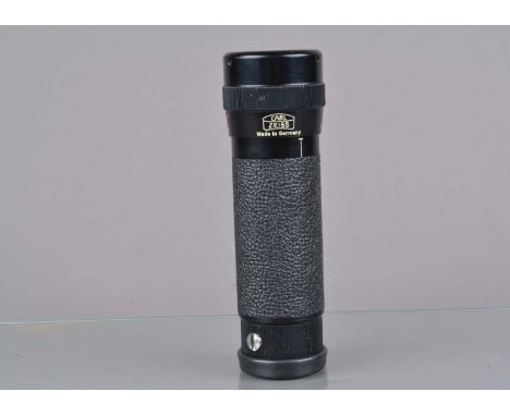 A Carl Zeiss 8x30 B Monocular, made in Germany, serial no 706750, body G-VG, light wear, elements G, in Carl Zeiss case