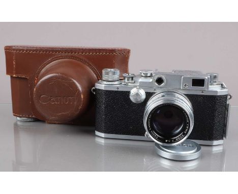 A Canon IVSB (IVS2) Rangefinder Camera,  serial no 139406, E.P. export model, shutter working, rangefinder working, body G-VG