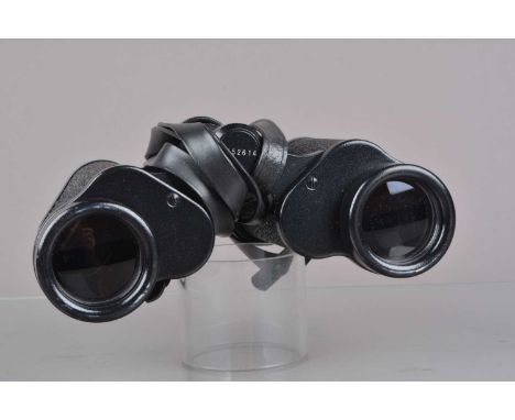 A Pair of Carl Zeiss Jena 8x30W Jenoptem Binoculars, serial no 4152614, body G-VG, light wear, elements G-VG, in Carl Zeiss J