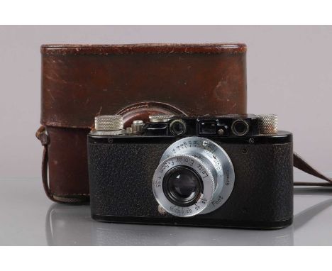 A Leitz Wetzlar Leica II Rangefinder Camera, serial no 82734, 1932, shutter on 1/20th and 1/30th of second staying open while