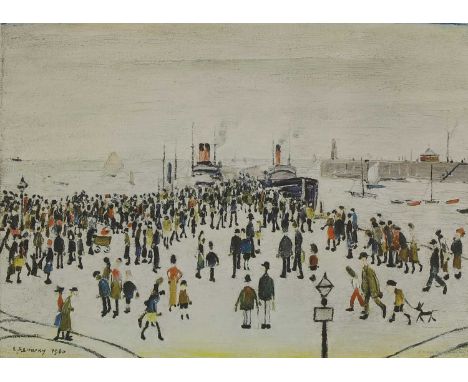 ▲ Laurence Stephen Lowry RA (1887-1976) 'Ferry Boats', 1960offset lithograph in colours on wove, 1972, signed 'L. S. Lowry' i