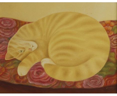 ▲ Martin Leman (b.1934) 'Gilda'signed 'Leman' l.r., oil on canvas board24 x 28.5cmCondition ReportFramed: 32.5 x 37cmA few fa