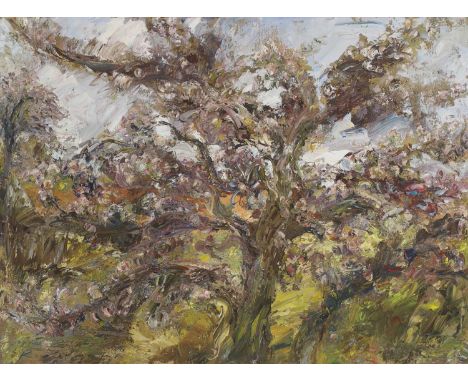 Jacques Kupfermann (American, 1926-1987) Cherry treesigned 'Kupfermann' l.l., oil on canvas112 x 152cmCondition ReportFramed: