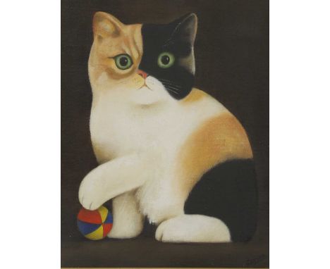 ▲ Martin Leman (b.1934) 'Polly'signed 'Leman' l.r., oil on canvas board26 x 21cmCondition ReportFramed: 38.5 x 33.5cmAppears 