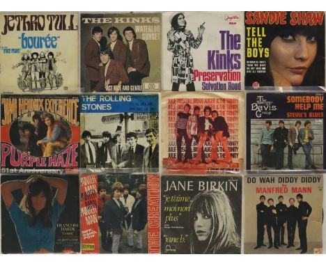 60s - (OVERSEAS) 7"/EPs - Fantastic quality collection of 55 x picture sleeve 7"/EPs, with the large majority exports. Artist