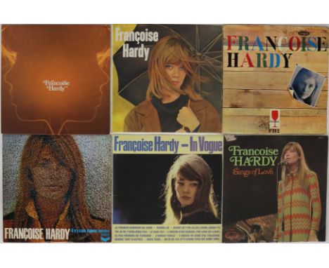 FRANCOISE HARDY - Electric collection of 13 x LPs. Titles include S/T (original UK NPL 18094 - VG+ copy), S/T (French F H 2 D