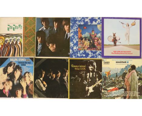 ROLLING STONES - Great selection of 20 x LPs mainly featuring later issues, compilations and solo albums. Titles include Bria