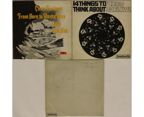 CHRIS FARLOWE - Great set of 3 x LPs from the too oft overlooked Chris Farlowe. Titles are The Art Of Chris Farlowe (IMLP 006