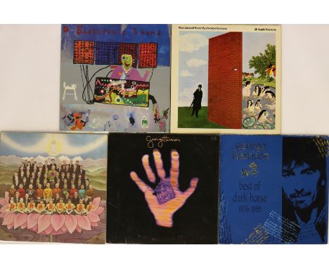 GEORGE HARRISON - Lovely selection of 5 x collectable LPs. Titles are Electronic Sound (ZAPPLE 02 UK - Ex a couple of light h