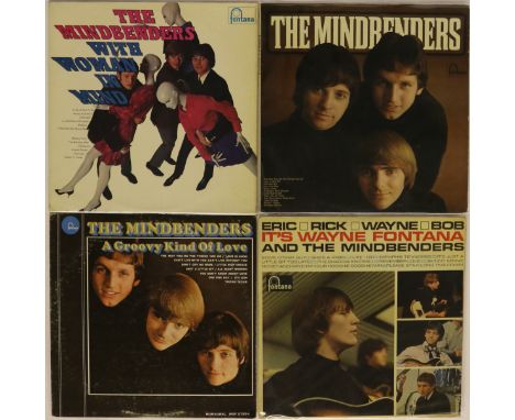 THE MINDBENDERS & WAYNE FONTANA - 4 x hard to find early LPs. Titles are With Woman In Mind (UK TL 5403 - glossy Ex/VG+ some 