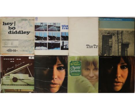 JAZZ/BLUES - Fab collection of 42 x LPs with 12 x 10". Artists/titles include Atlantic Bridge - S/T (UK original Dawn DNLS 30