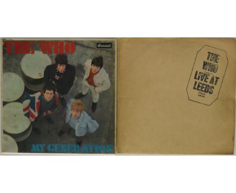 THE WHO - MY GENERATION/LIVE AT LEEDS - 2 x collectable, cracking LPs! Titles are My Generation (Brunswick UK 1st LAT 8616 - 