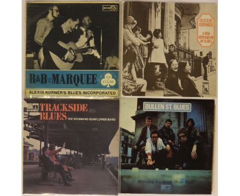 ALEXIS KORNER/BRUNNING SUNFLOWER BLUES - 4 x shakin' Electric Blues UK LPs. (Korner) titles are A New Generation Of Blues (1s