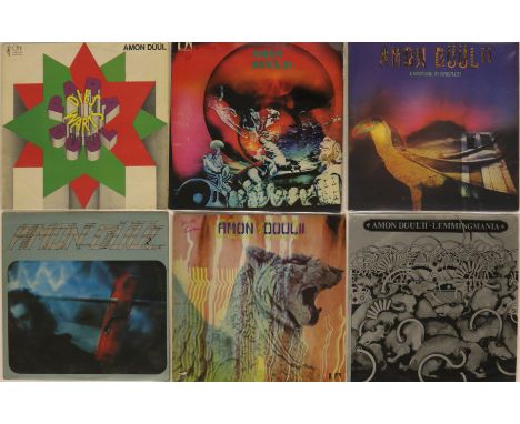AMON DUUL/II - Mind blowing selection of 6 x LPs from the hugely influential Krautrock unit. Titles are Paradieswärts Düül (1