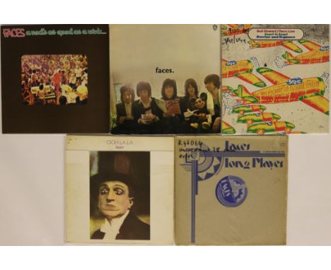 THE FACES - Five from the Faces here with some fantastic LPs. Titles are A Nod's As Good As A WInk (K 56006, green label, pos