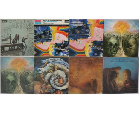 THE MOODY BLUES & RELATED - Another groovin' collection of LPs with 19 x LPs here. Titles include The Magnificent Moodies (De