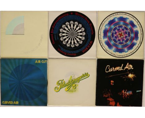 CURVED AIR - Nine stunning LPs here from Curved Air. Unless stated condition generally between VG and Ex+. Highlights include