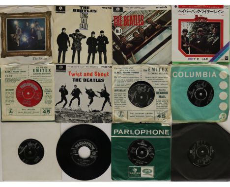 THE BEATLES - An extensive back-catalogue of around 100 x 7" releases. Titles include Penny Lane/Strawberry Fields Forever (o