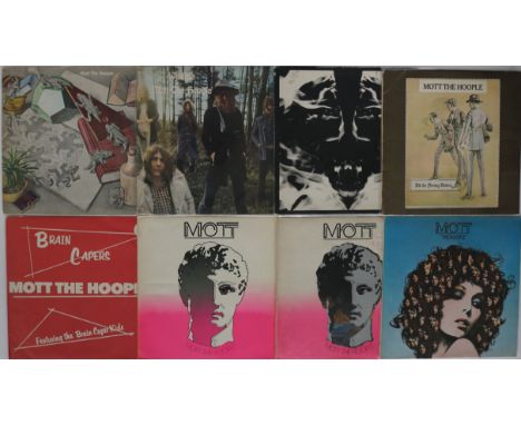 MOTT THE HOOPLE - Glamtastic collection of 12 x LPs (including 2 Ian Hunter albums). Titles include S/T (Island UK 1st pink l