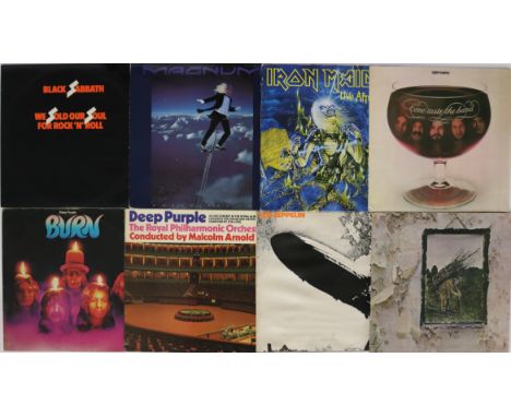 HEAVY ROCK/METAL - Rockin' collection of 62 x largely LPs. Artists/titles include Magnum - Good Night LA, Black Sabbath - We 