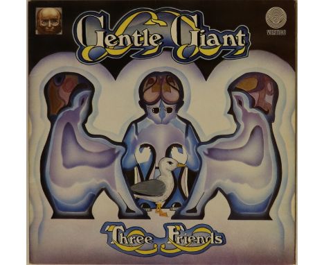 GENTLE GIANT - THREE FRIENDS (6360 070) - Well presented spaceship UK pressing (6360 070). The record is in Ex condition with