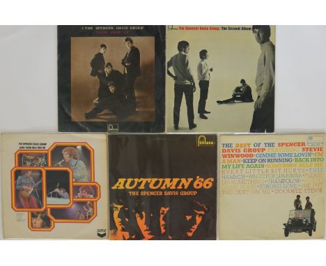 THE SPENCER DAVIS GROUP - 5 x early LPs from the R&B quartet. Titles are Their First LP (Fontana UK original TL 5242 - VG sur