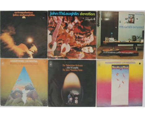 JOHN MCLAUGHLIN - Excellent collection of 11 x LPs featuring releases from The Mahavishnu Orchestra. Titles include Extrapola