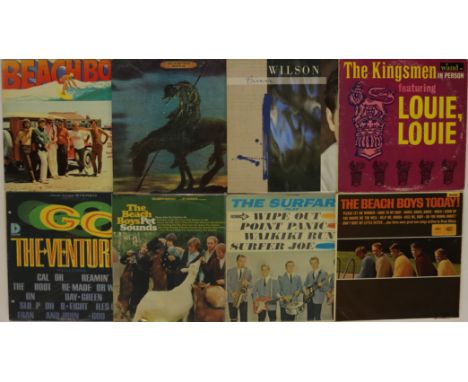 BEACH BOYS/SURF - Killer collection of 32 x LPs full of surfin' hits! Artists/titles include The Beach Boys (x23) inc. Pet So