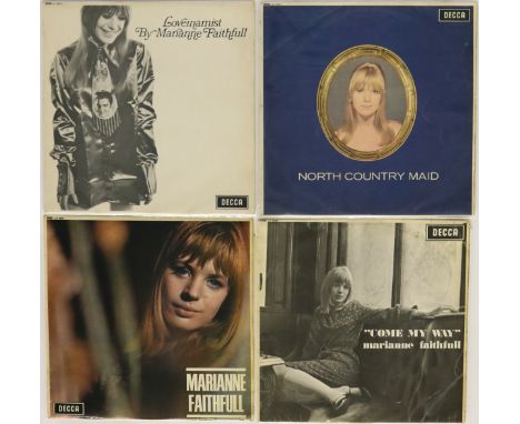 MARIANNE FAITHFULL - 4 x brill original UK Decca LPs from 1965-1967. Titles are Love In A Mist (LK 4854 1st pressing - glossy