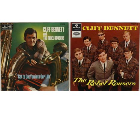 CLIFF BENNETT & THE REBEL ROUSERS - 2 x original UK Parlophone LPs. Titles are S/T (PMC 1242 original black/yellow label - Ex