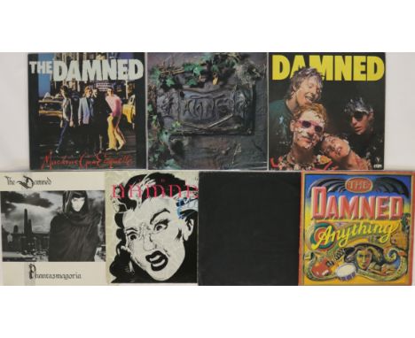 THE DAMNED - Stomping selection of 6 x LPs and 1 x 12". Titles are Machine Gun Etiquette (original UK release on Chiswick, CW