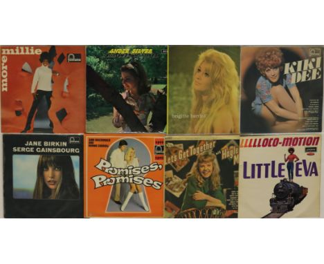 60s FEMALE ARTISTS - RARITIES - Hot selection of 8 x LPs! Artists/titles are Jane Birkin & Serge Gainsbourg - S/T (seldom see
