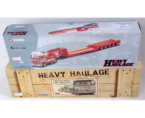 A Corgi Toys 1.50 scale Heavy Haulage boxed diecast group, two examples to include No. CC12210, WH Malcolm Ltd Scania low loa