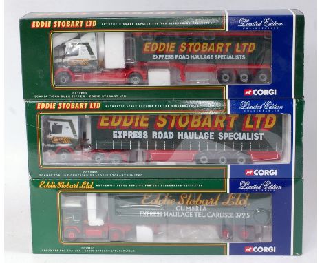 Three various boxed Corgi 1/50 scale Eddie Stobart Ltd related diecast group, to include Ref. Nos. CC12802, CC13101, and CC12