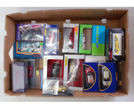 A large quantity of mixed 1/43 scale modern release diecast models, to include Eligar, Matchbox, Verem, Rally Car, Ixo Models