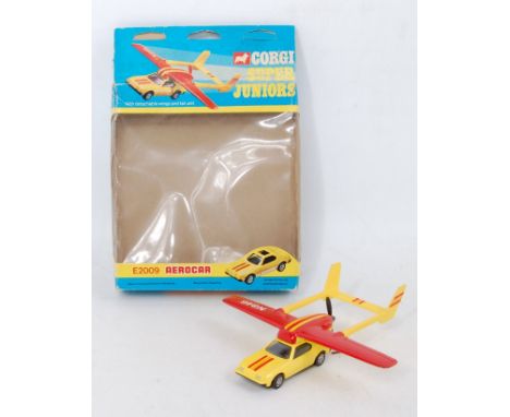 A Corgi Super Juniors No. E2009 Aero Car comprising yellow and red body, in the original window box