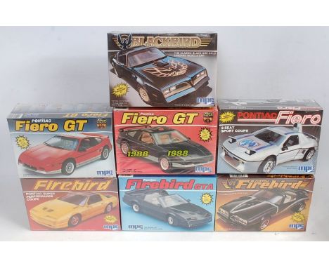 M.P.C/ERTL 1.25 scale Pontiac Firebird & Fiero kits, 6332 1978 Pontiac  Firebird 'Blackbird' Trans Am, 1-0765 1978 Pontiac Fi